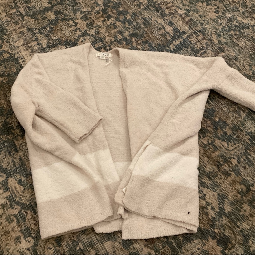 Simply Noelle Cozy Beige and Cream Cardigan